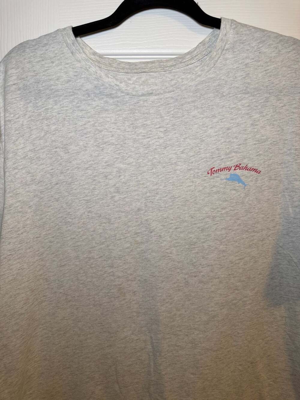 Tommy Bahama First And Coal T-Shirt Gray Graphic Crew Neck Tee
